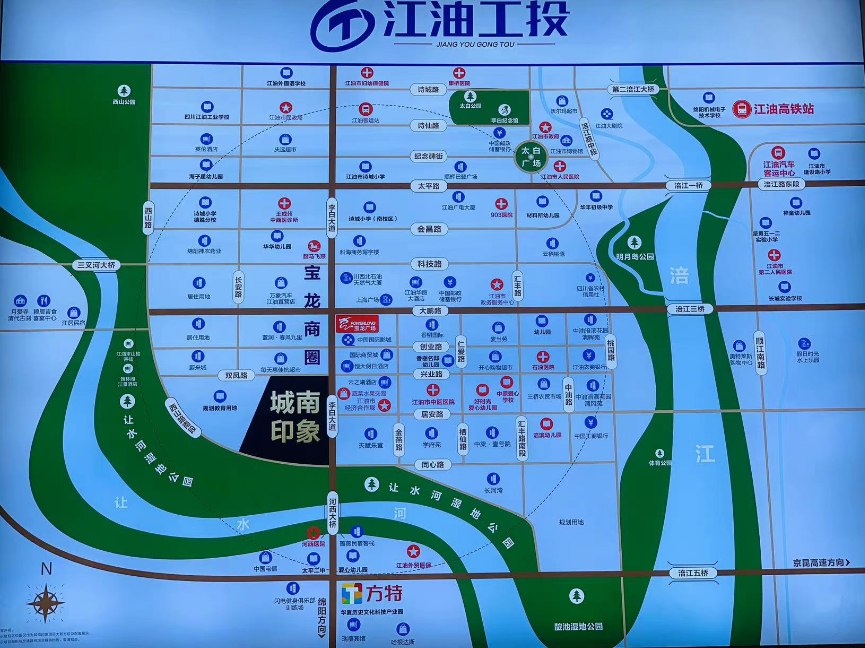 城南印象区域图